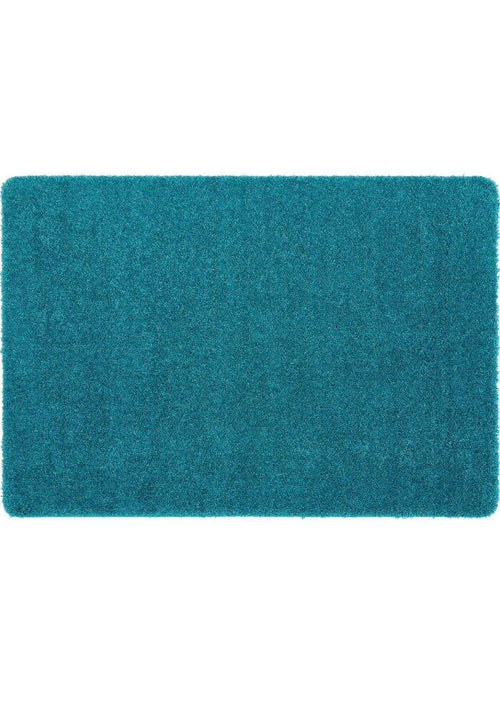 Teal_Shaggy_Rug - Bobobiy