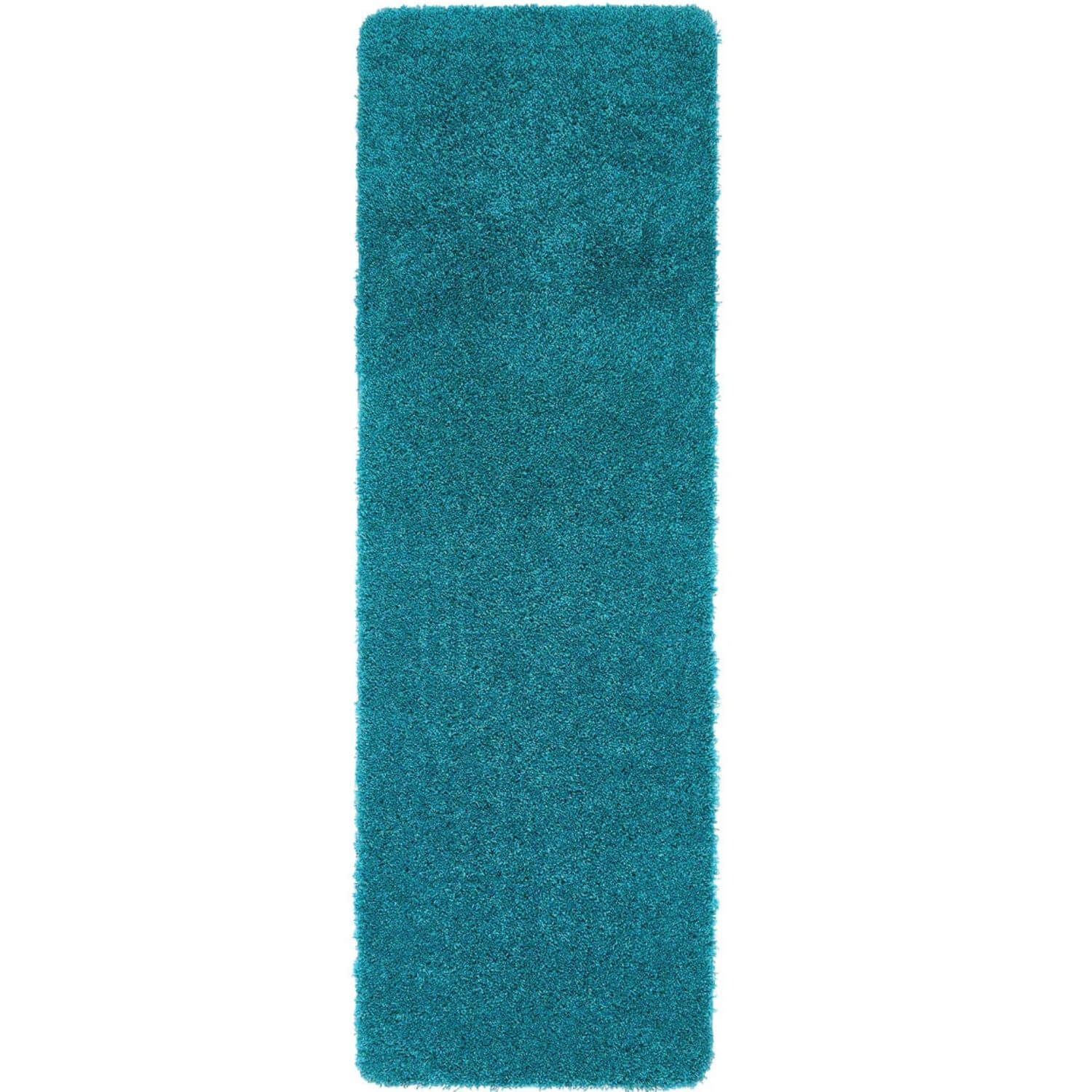 Washable Teal Shaggy Rug