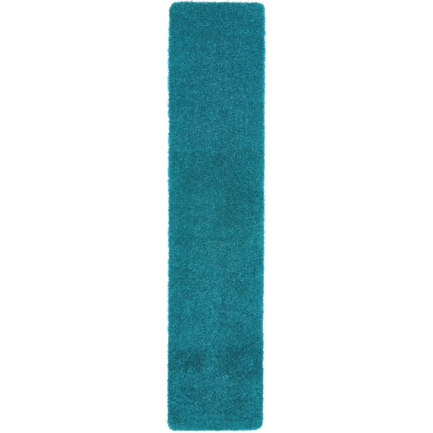 Washable Teal Shaggy Rug