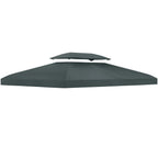 Grey gazebo replacement roof top cover canopy
