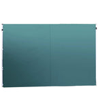 Dark green gazebo side wall panel with center seam and hook-and-loop edging