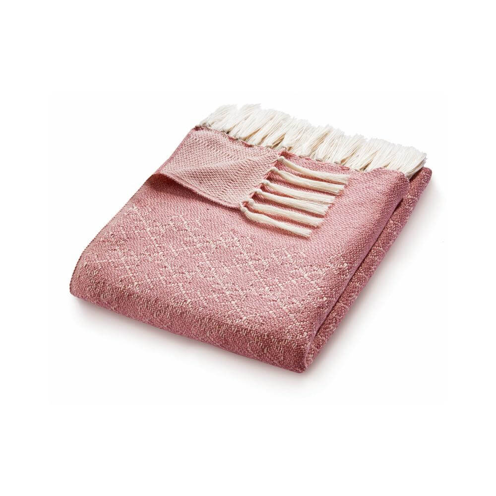 Trellis Design Woven Throw