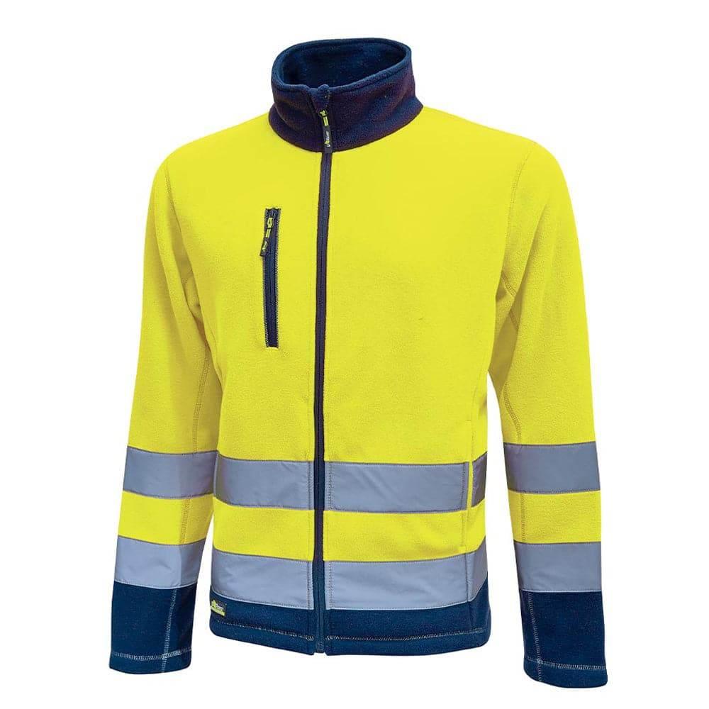 U-Power Boing Hi-Vis 1/4 Zip Fleece Work Jacket - Bobobiy