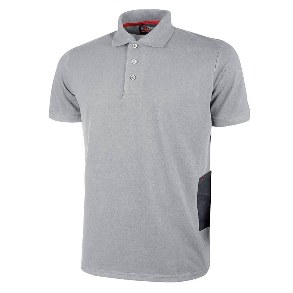 U-Power Gap Short Sleeved Slim Fit Work Polo Shirt - Bobobiy