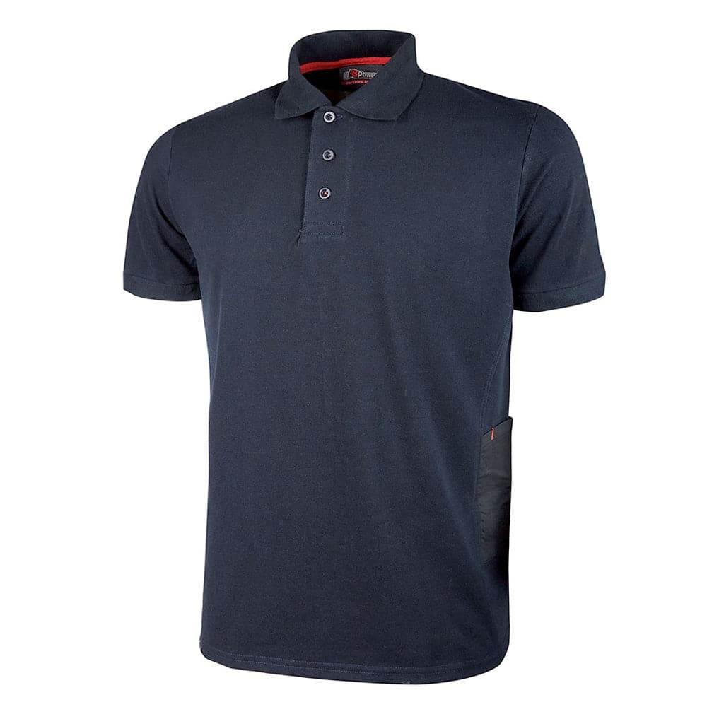 U-Power Gap Short Sleeved Slim Fit Work Polo Shirt - Bobobiy