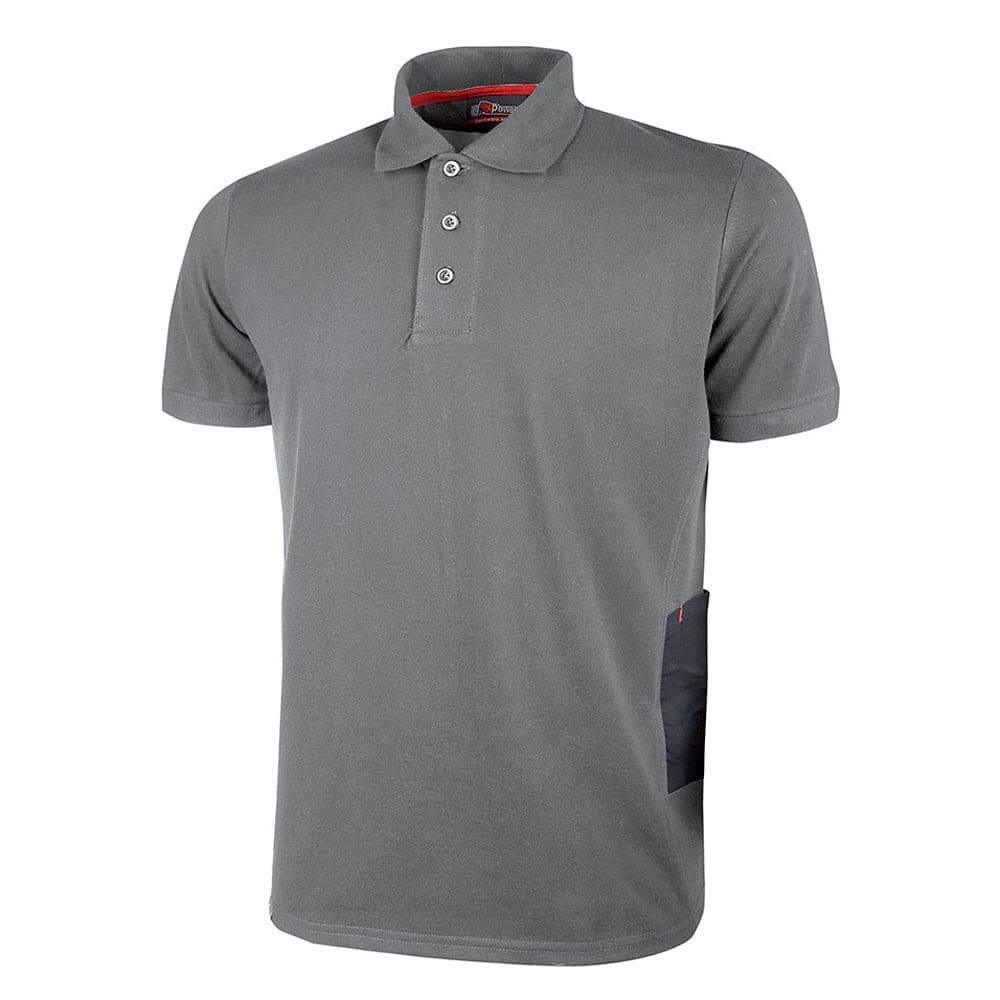U-Power Gap Short Sleeved Slim Fit Work Polo Shirt - Bobobiy