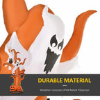 Halloween inflatable dead tree with ghost and owl design, featuring jack-o'-lantern decorations