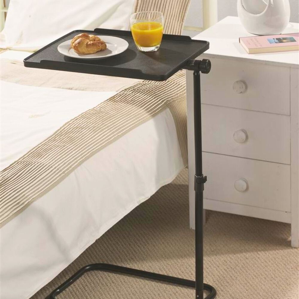 Adjustable Pivot Table for Bed or Sofa – Tilting Laptop & Reading Desk with Height Adjustment