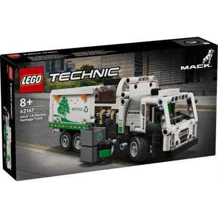 Lego Technic 42167 Mack Electric Garbage Truck Model for Ages 8 and Up - Bobobiy