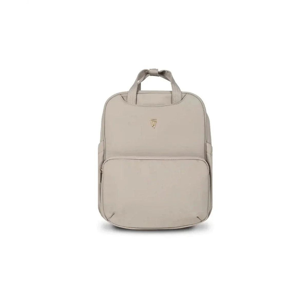 Pebble diaper backpack with zip and carry handle