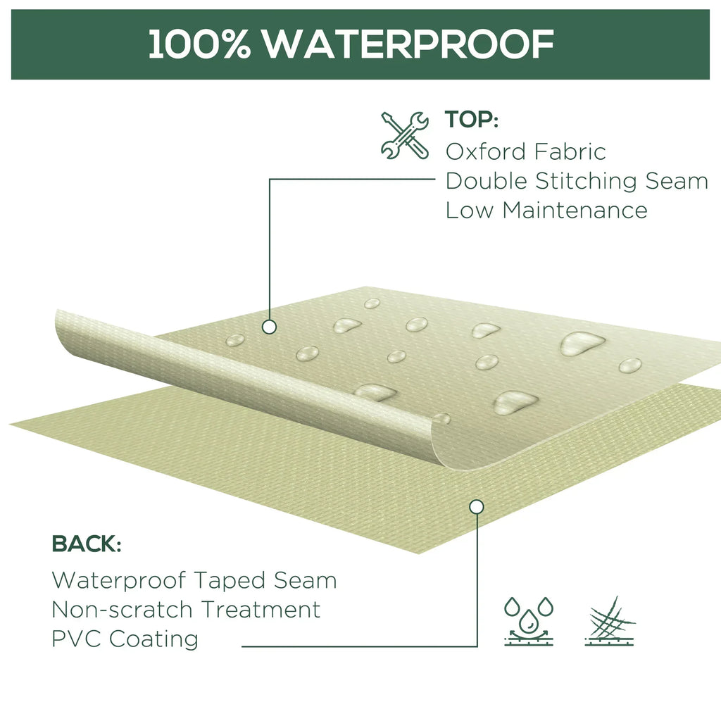 600D Oxford Cloth Waterproof Furniture Cover Wicker Chairs Garden Patio Rattan Seat Outdoor Protector L70*W90*H115cm - Bobobiy