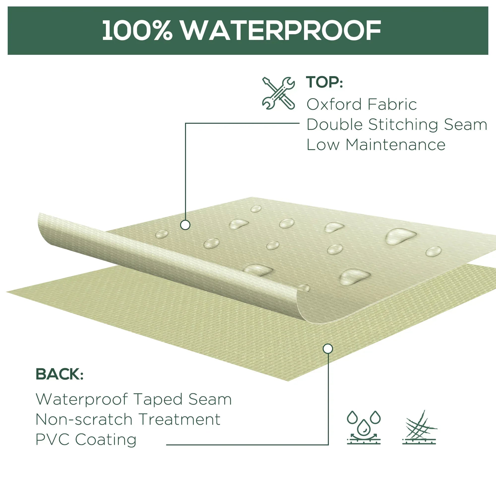 600D Oxford Cloth Waterproof Furniture Cover Wicker Chairs Garden Patio Rattan Seat Outdoor Protector L70*W90*H115cm - Bobobiy