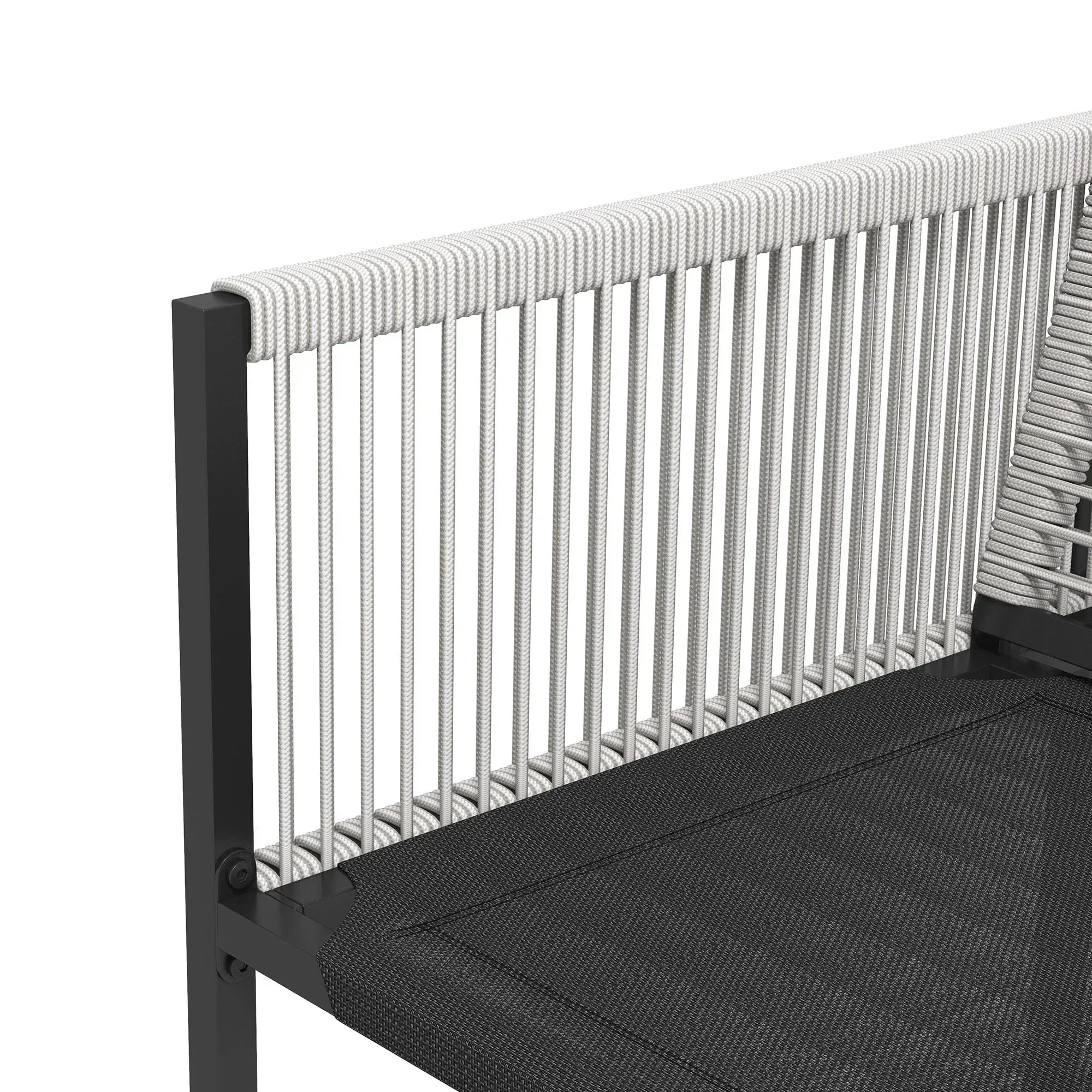 Five-Piece Metal Dining Set, with Folding Back Chairs, Light Grey - Bobobiy