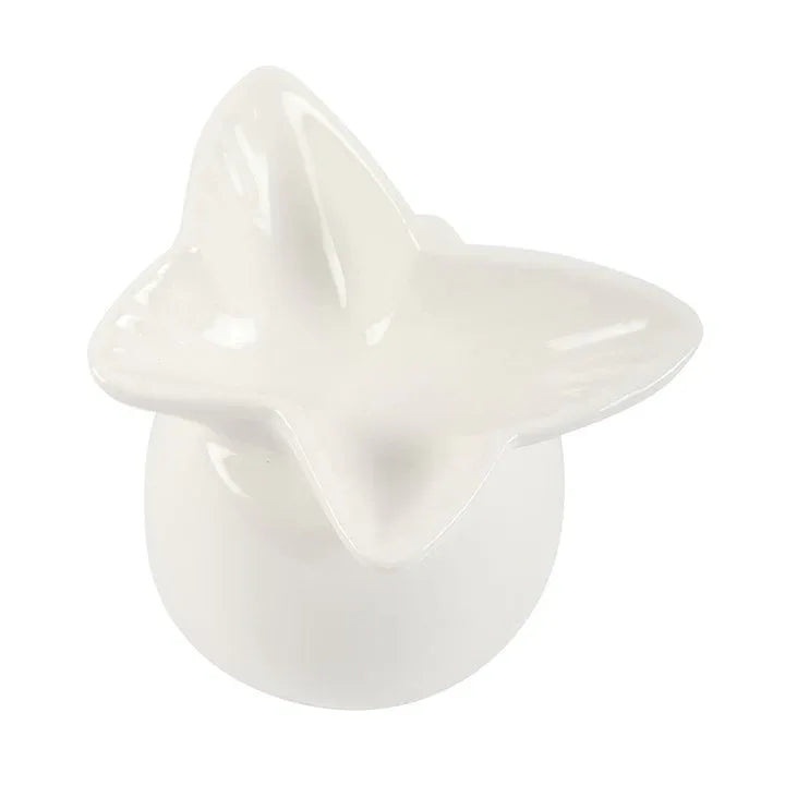 White Butterfly Oil Burner - Bobobiy