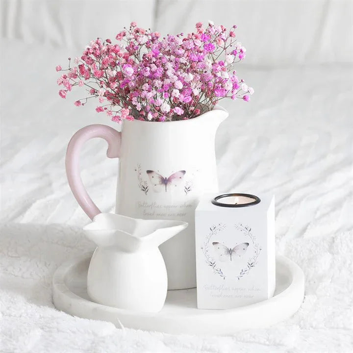 White Butterfly Oil Burner - Bobobiy