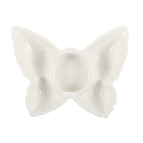 White Butterfly Tealight Candle Holder - Bobobiy