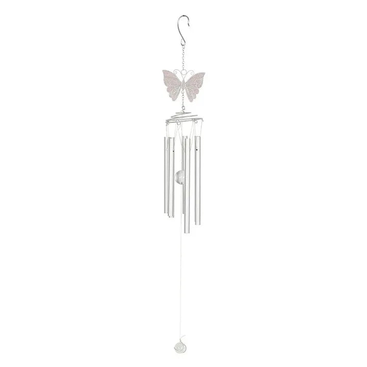 White Butterfly Windchime