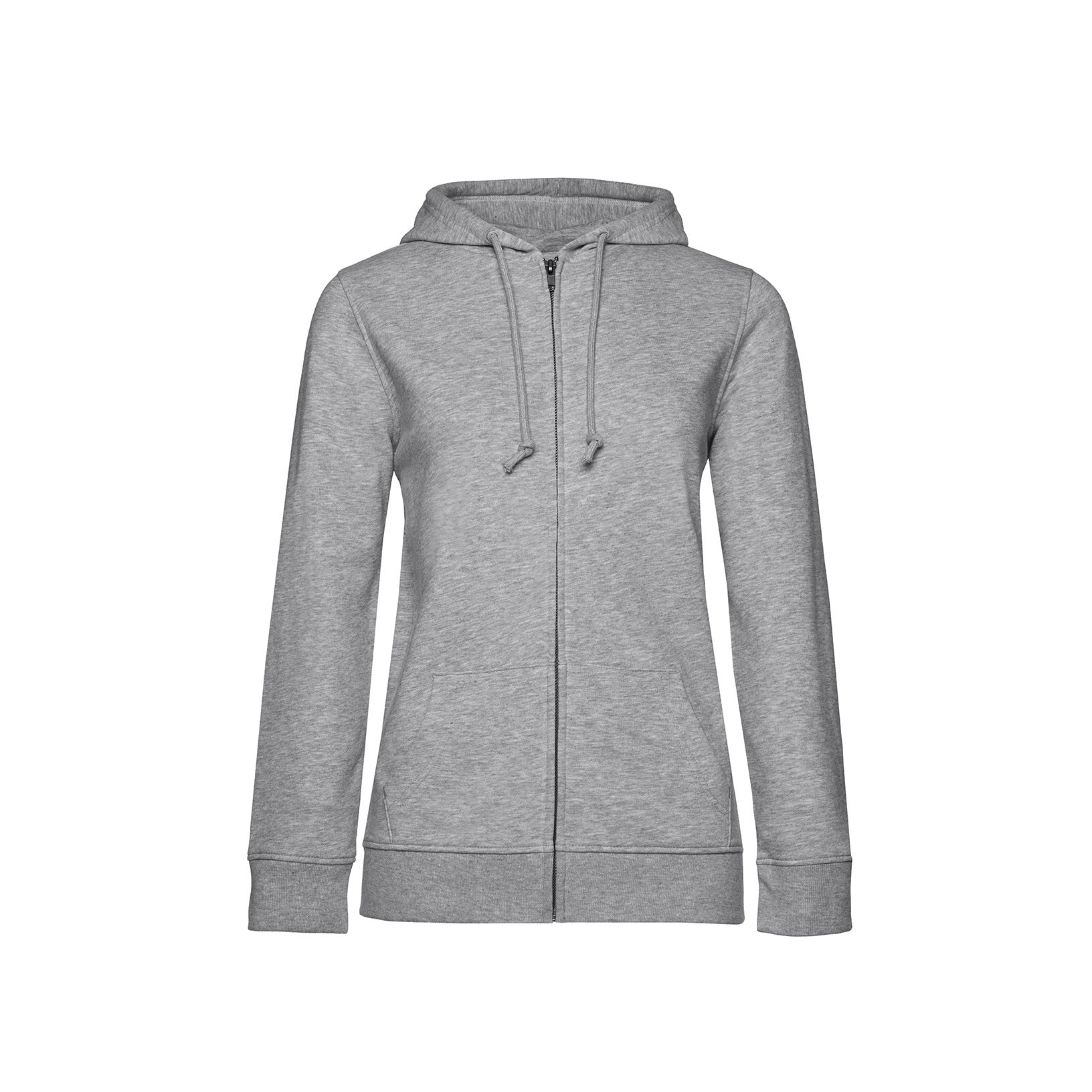 Organic Essential Zipped Hoodie: Womens