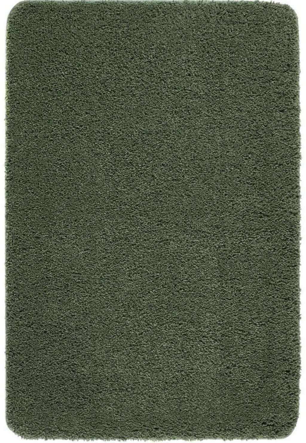 Washable Forest Green Shaggy Rug