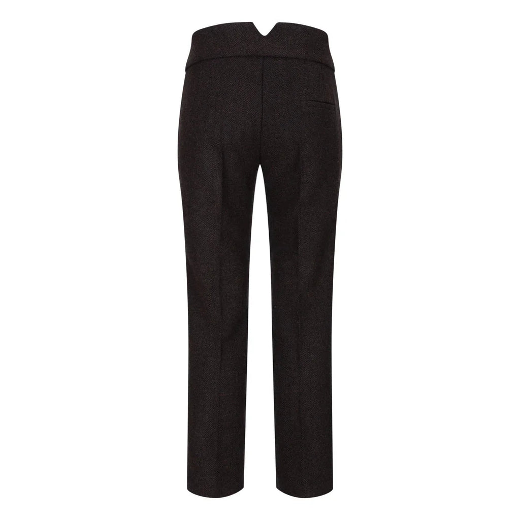 wsn04 - Women's Brown Tweed Blazer Waistcoat & Trouser Classic Suit