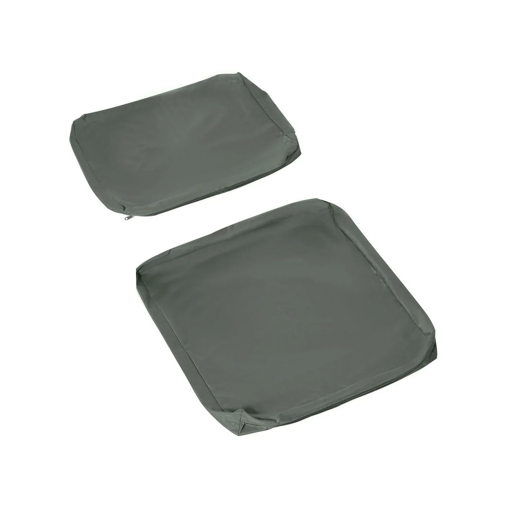 Replacement Cushion Cover Garden Rattan Patio Furniture Seat Cover Polyester Outdoor Deep Grey- No Cushion Included - Bobobiy