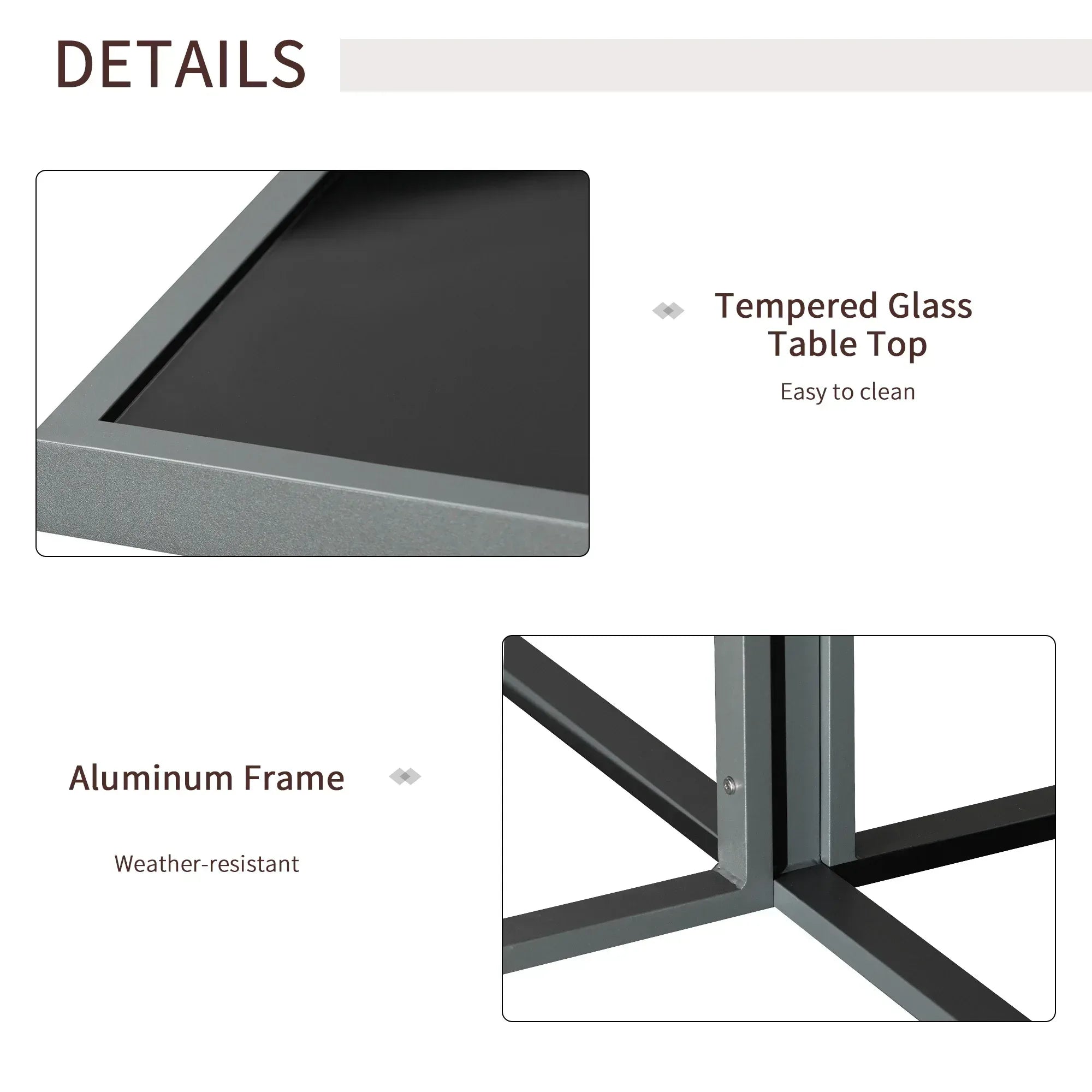 9PCs Patio Aluminium Dining Set, Space Saving Cube Set with 4 Chairs, 4 Ottoman, Cushions, 8 Seater Garden Furniture - Bobobiy