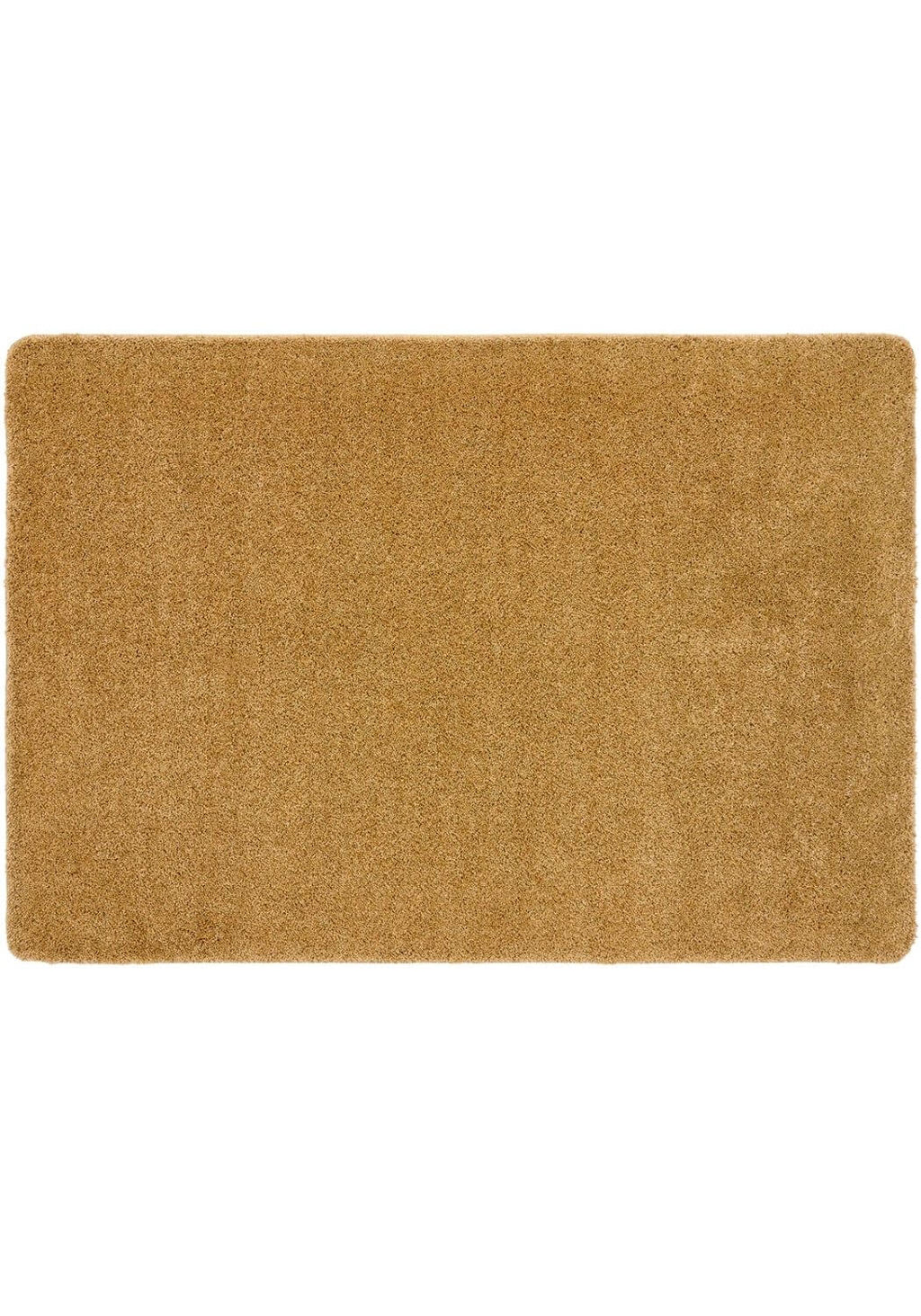 Washable Ochre Shaggy Rug