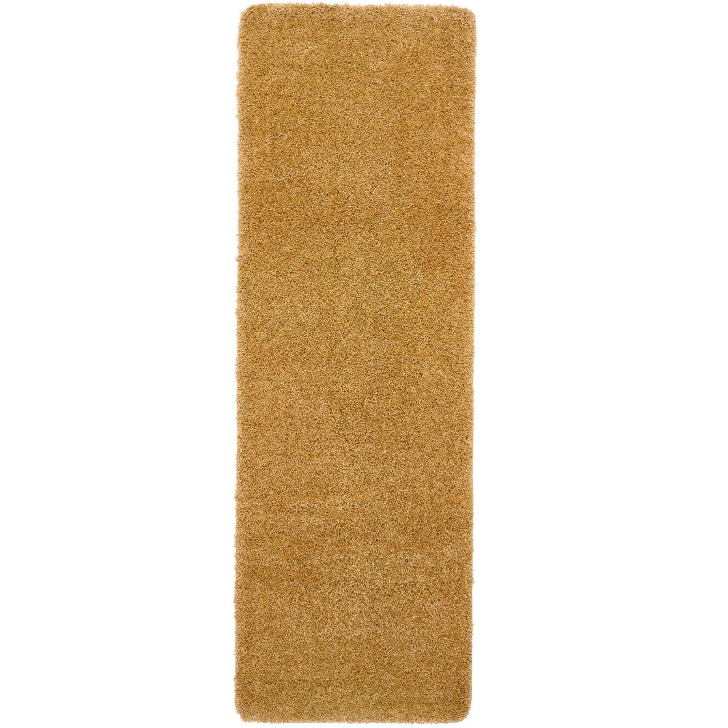 Washable Ochre Shaggy Rug