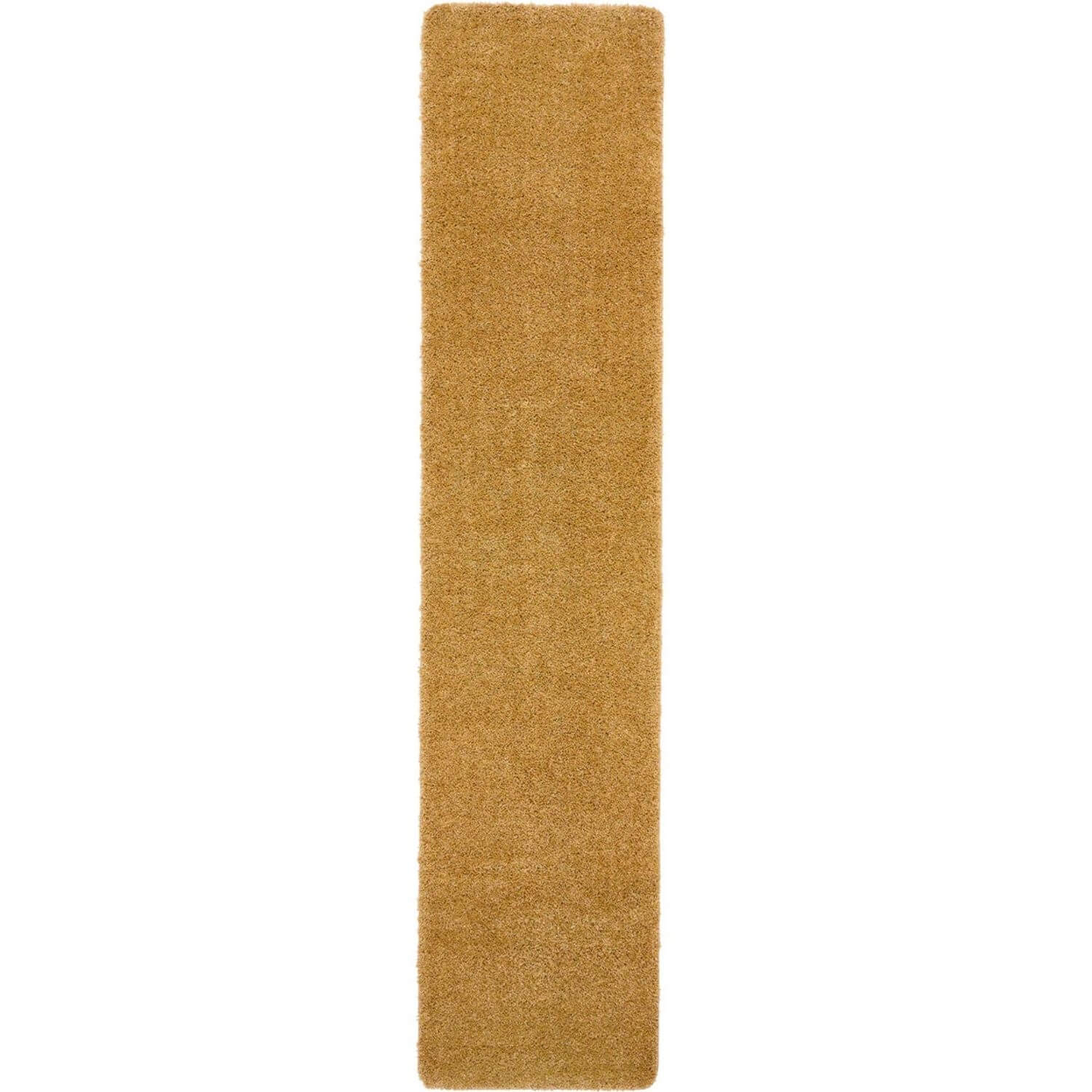 Washable Ochre Shaggy Rug