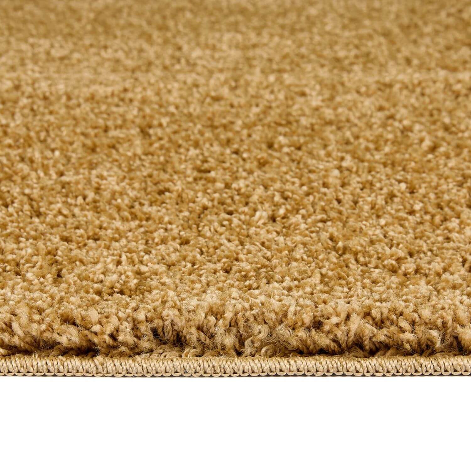 Washable Ochre Shaggy Rug