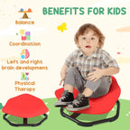 Sensory Spinning Chair for Kids, for Coordination, Balance, Red