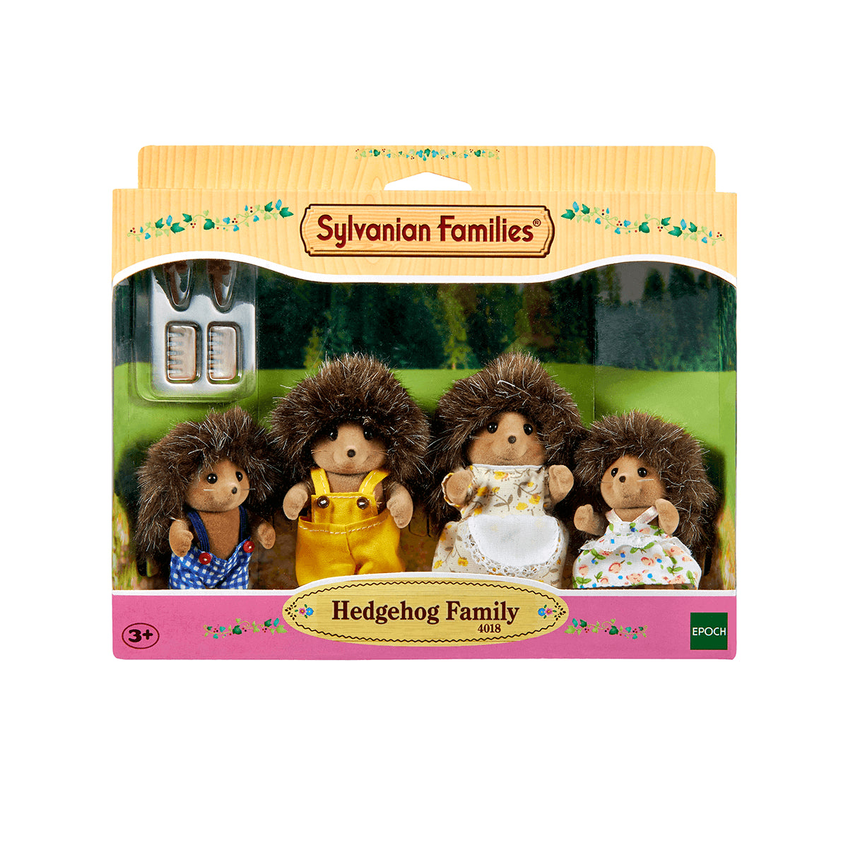 Sylvanian Families Hedgehog Family Toy Playset for Ages 3 and Up
