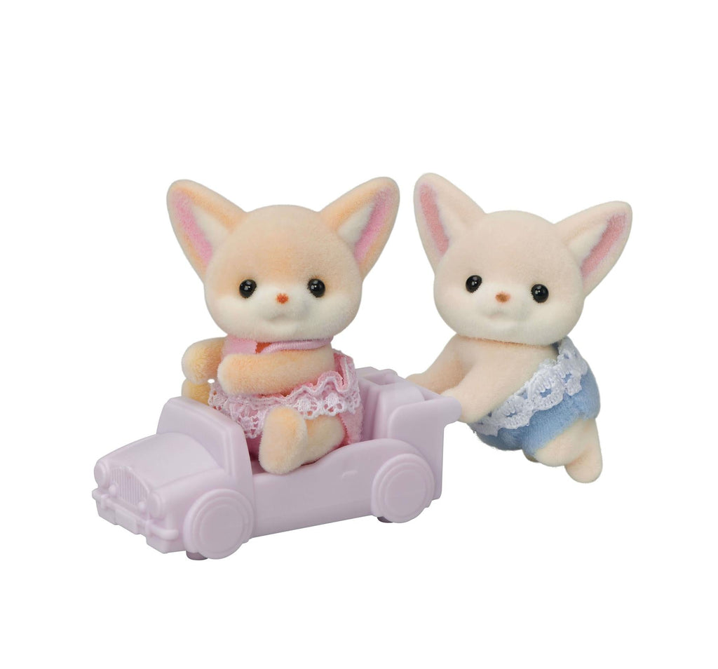 Sylvanian Families Fennec Fox Twins Toy Playset for Ages 3 and Up