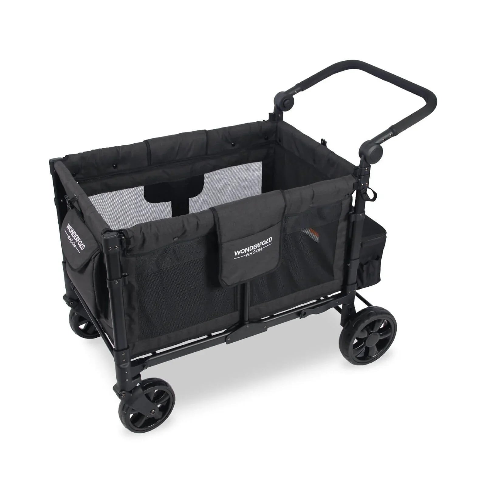 Wonderfold Wagon W4 Elite Quad Stroller Wagon - Volcanic Black