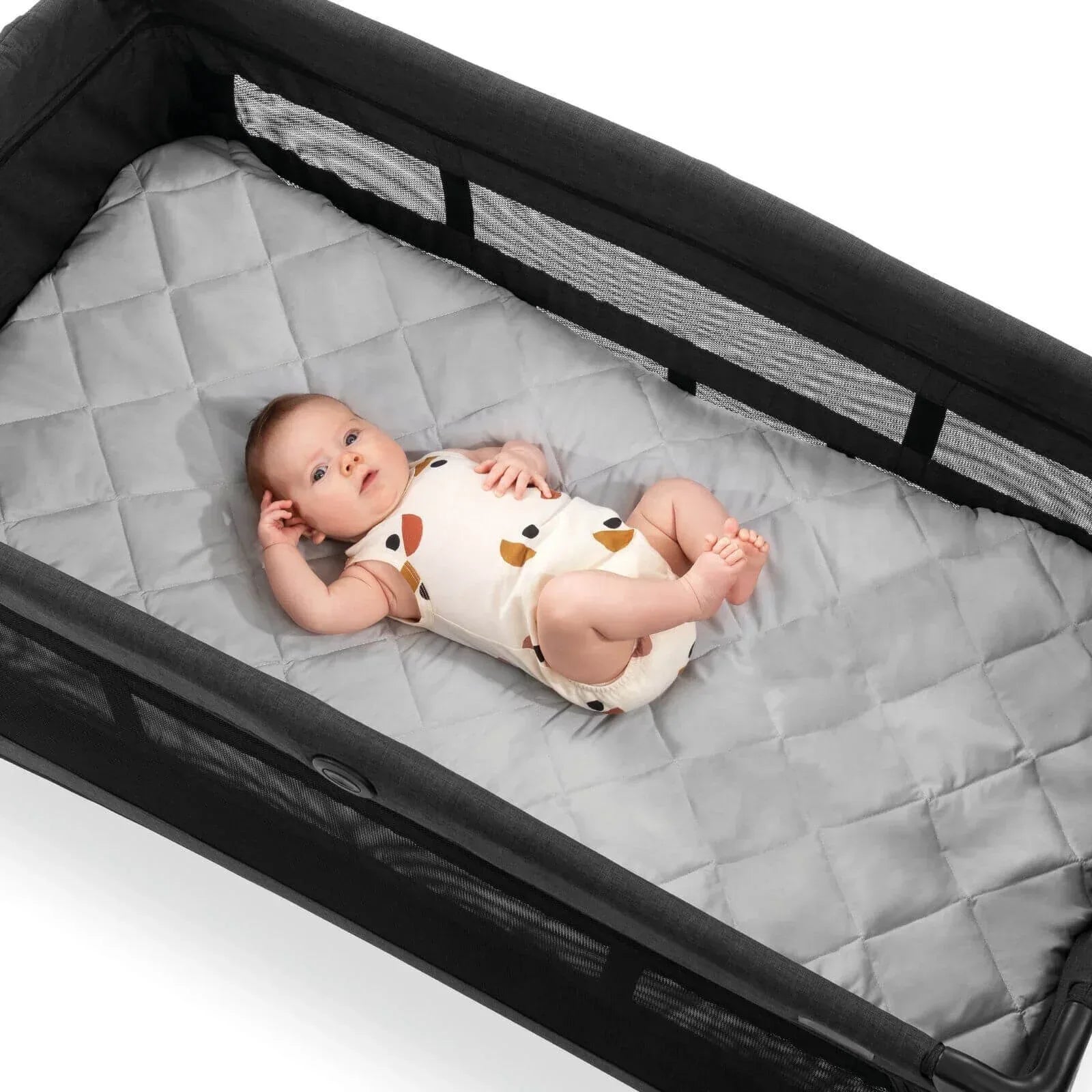 Hauck Bed Me Travel Cot Fitted Sheet 120x60 cm - Beige - Bobobiy