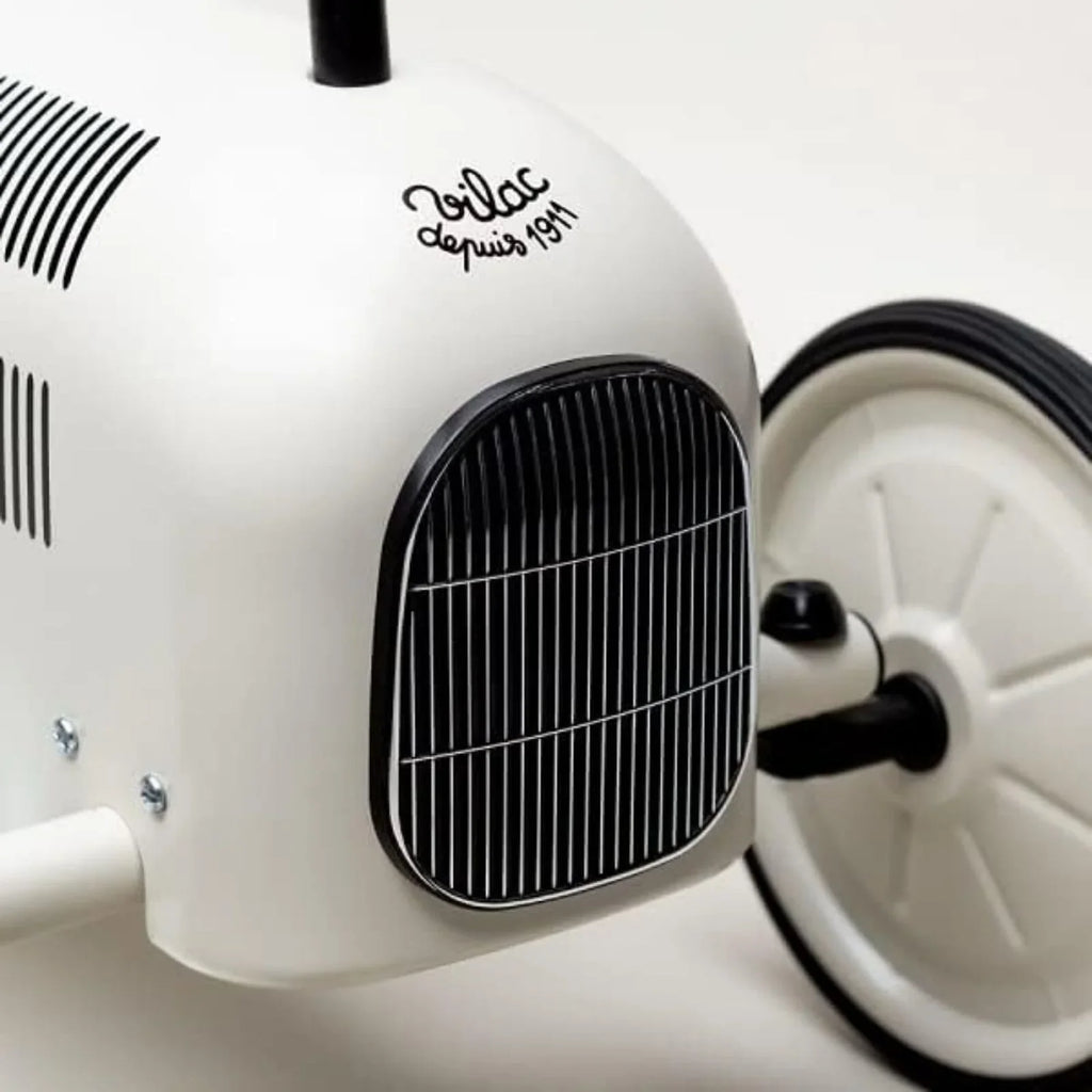 Vilac Ride On Metal Car Toy - Off White