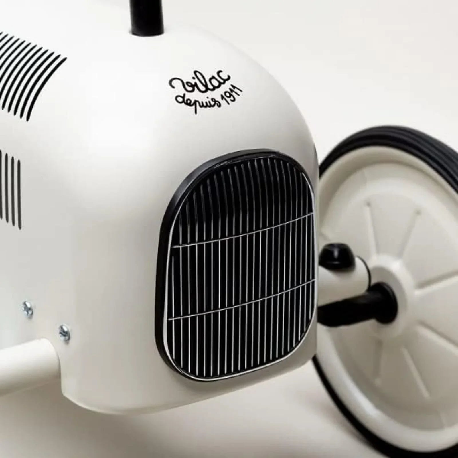 Vilac Ride On Metal Car Toy - Off White