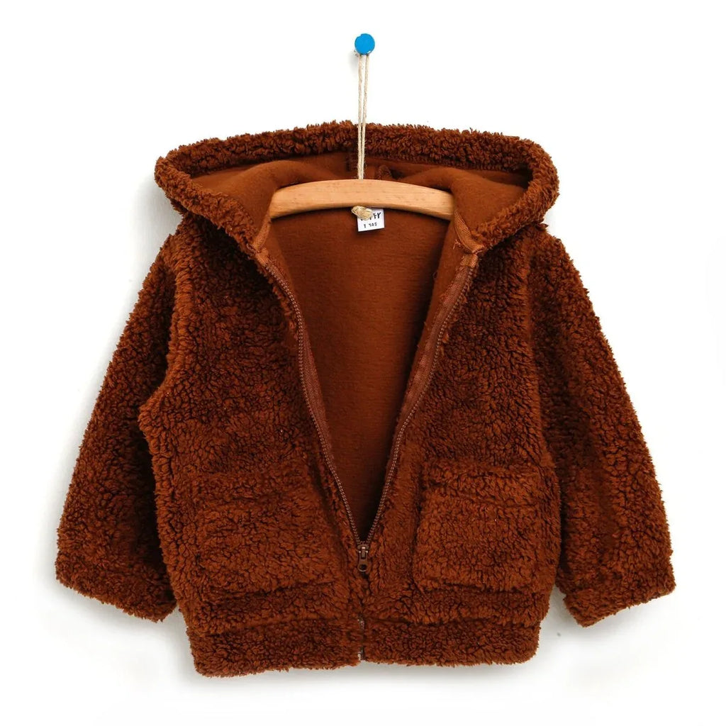 Tuffy Welsoft Plush Jacket - Brown - Bobobiy
