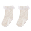 HelloBaby Girl Socks with Lace - White - Bobobiy
