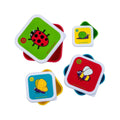 TUM TUM Nesting Snack Pots Pack of 4 - Bugs - Bobobiy