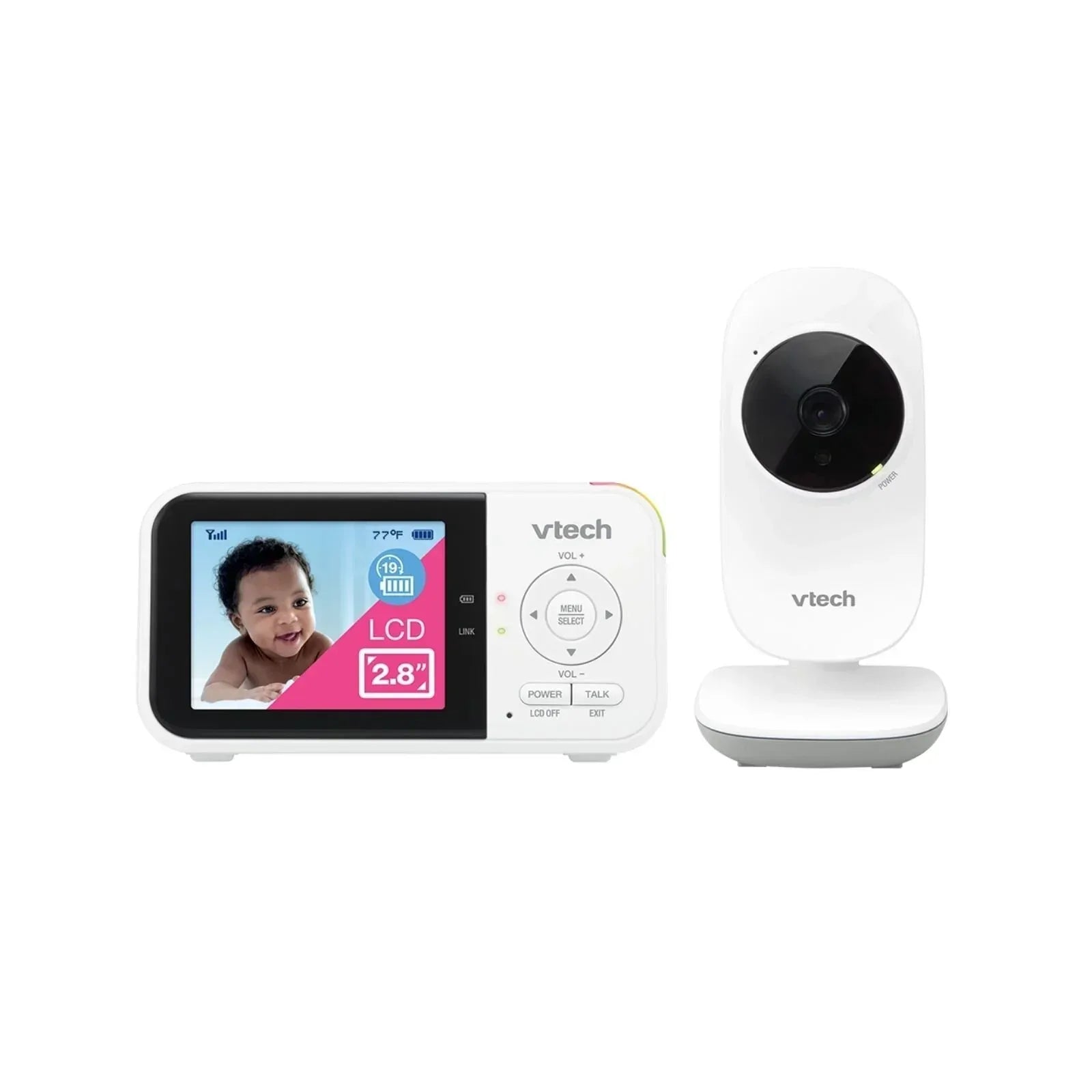 VTech VM819 2.8" Digital Video Baby Monitor with Adjustable Camera - Bobobiy