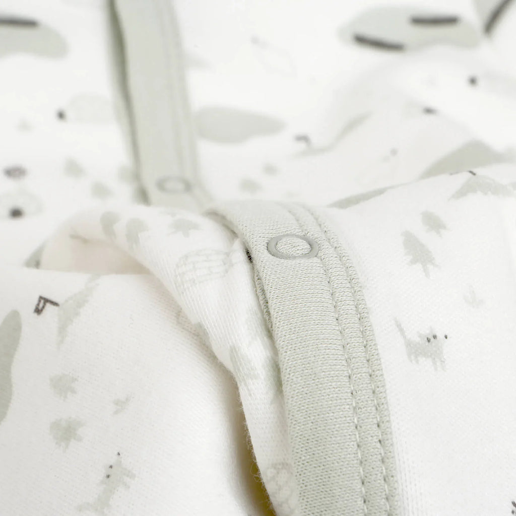 HelloBaby Newborn Baby Boy Footed Jumpsuit - Ecru