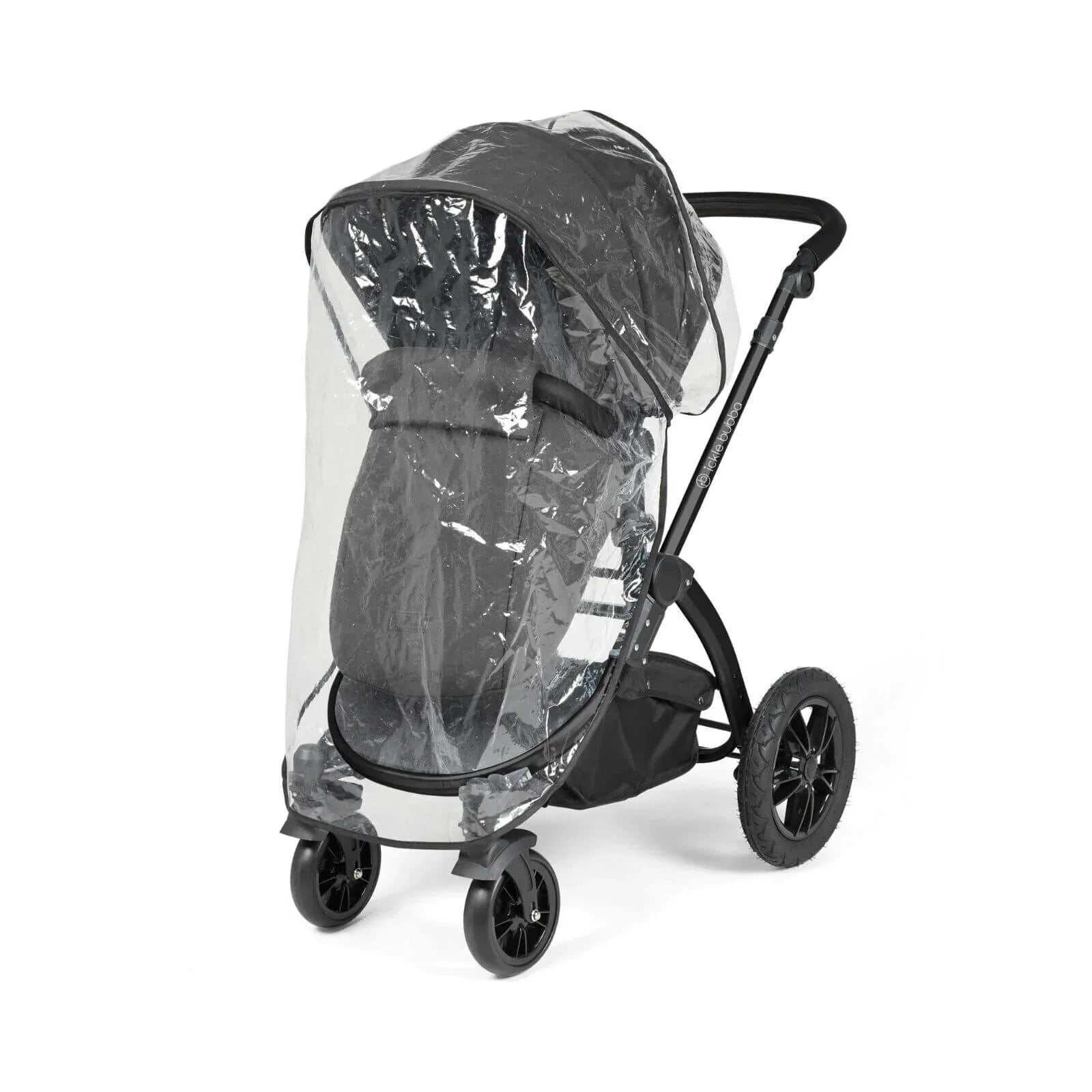 Ickle Bubba Stomp Luxe 2-in-1 Pushchair & Carrycot - Black/Charcoal Grey/Black