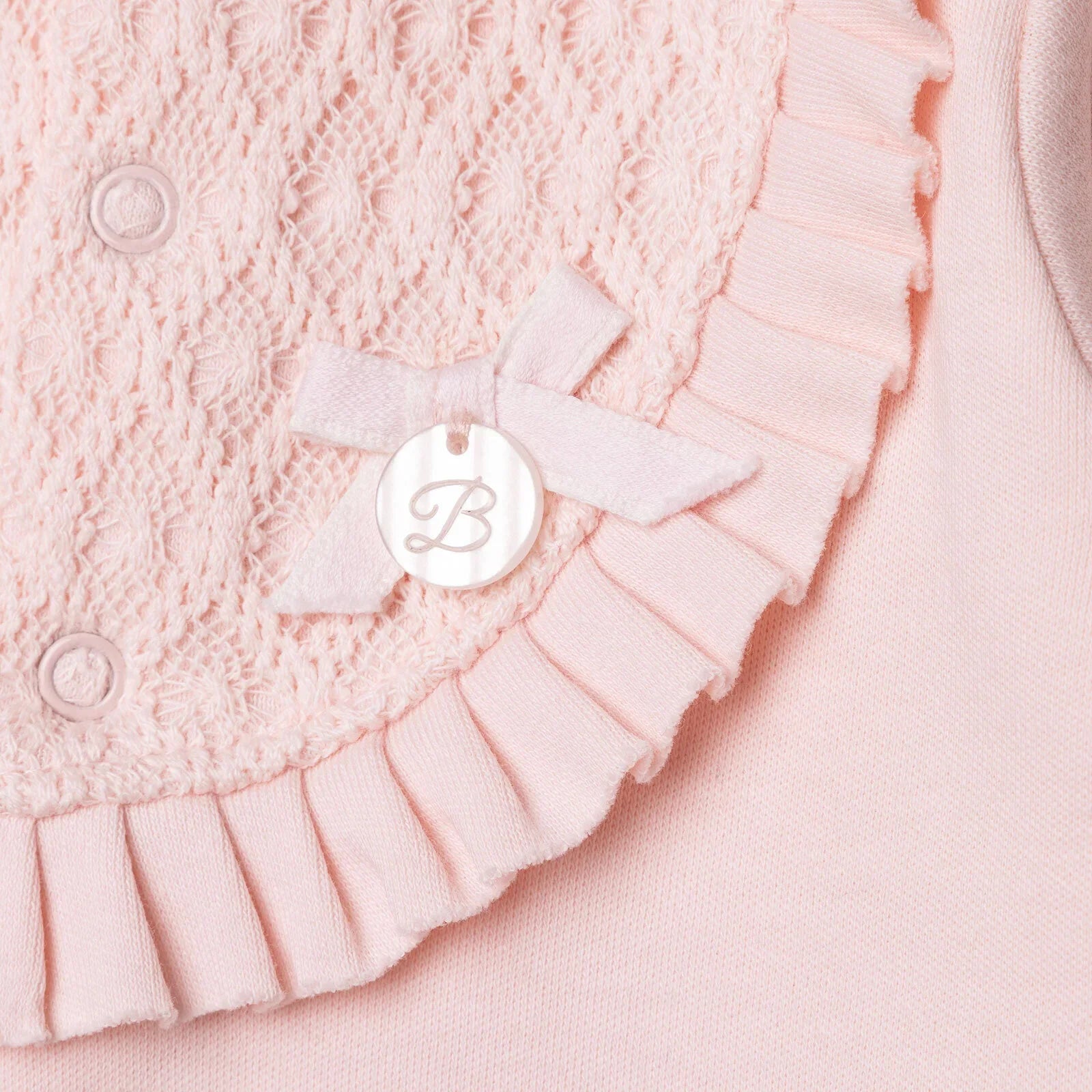 Bebetto Newborn Footed Jumpsuit - Pink