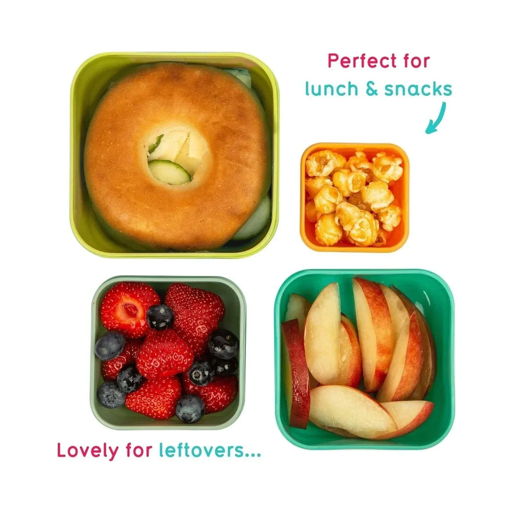 TUM TUM Nesting Snack Pots Pack of 4 - Stanley Sloth - Bobobiy