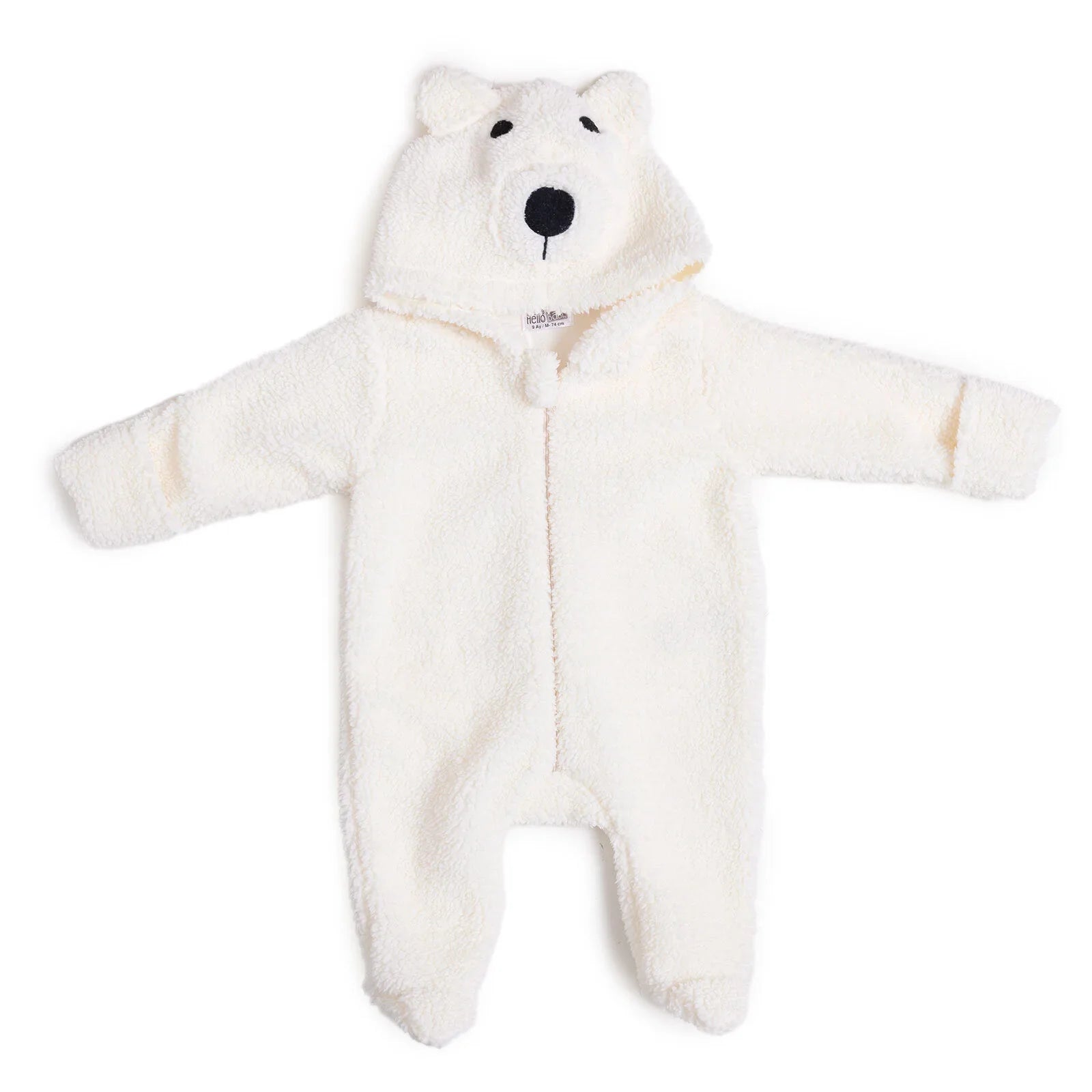 HelloBaby Newborn Unisex Baby Jumpsuit - Ecru