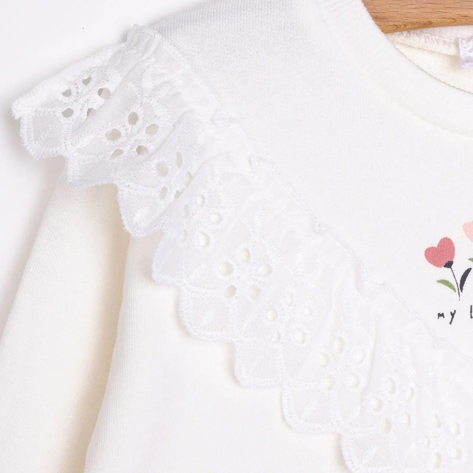 HelloBaby Winter Fairytale Leggings Set - Ecru - Bobobiy