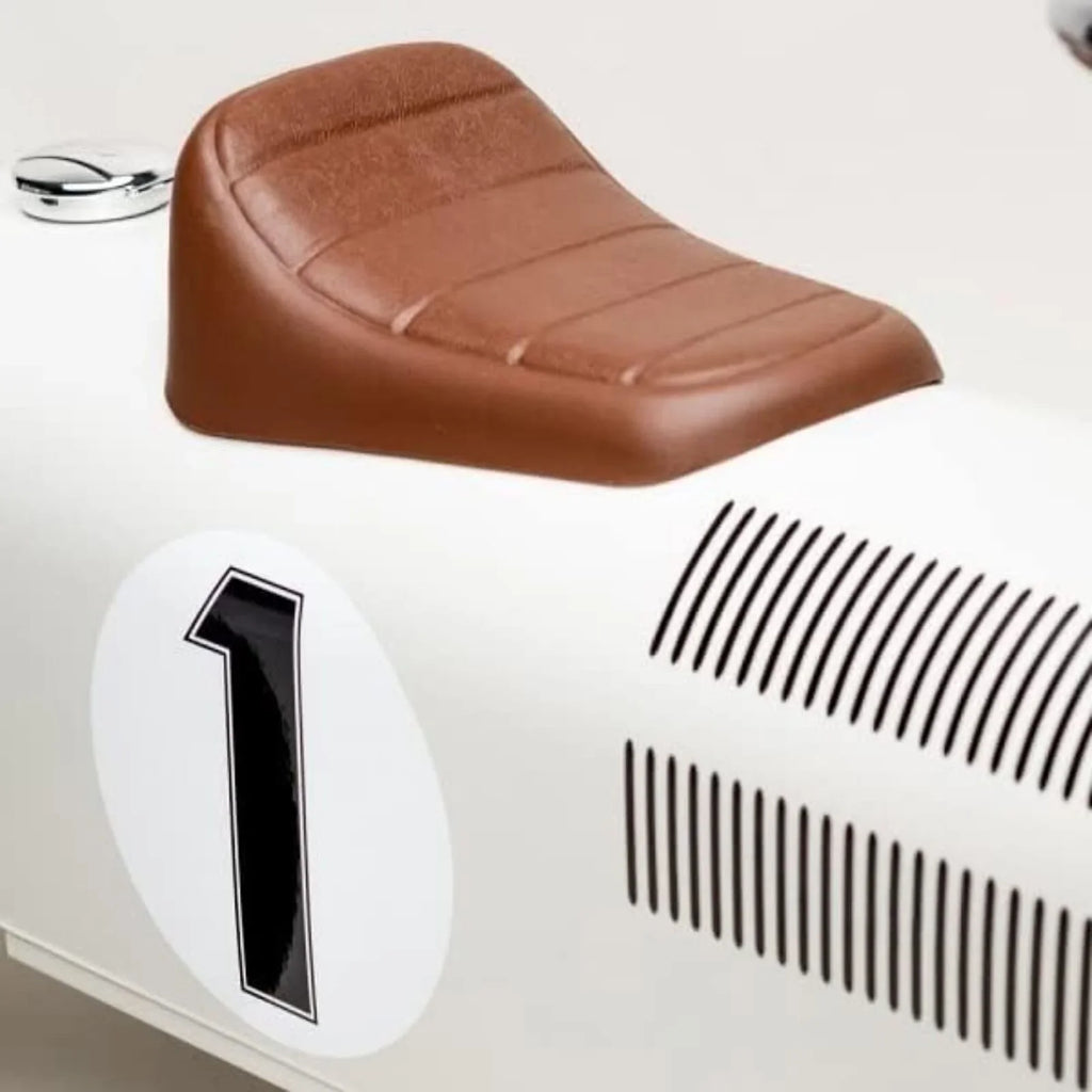 Vilac Ride On Metal Car Toy - Off White