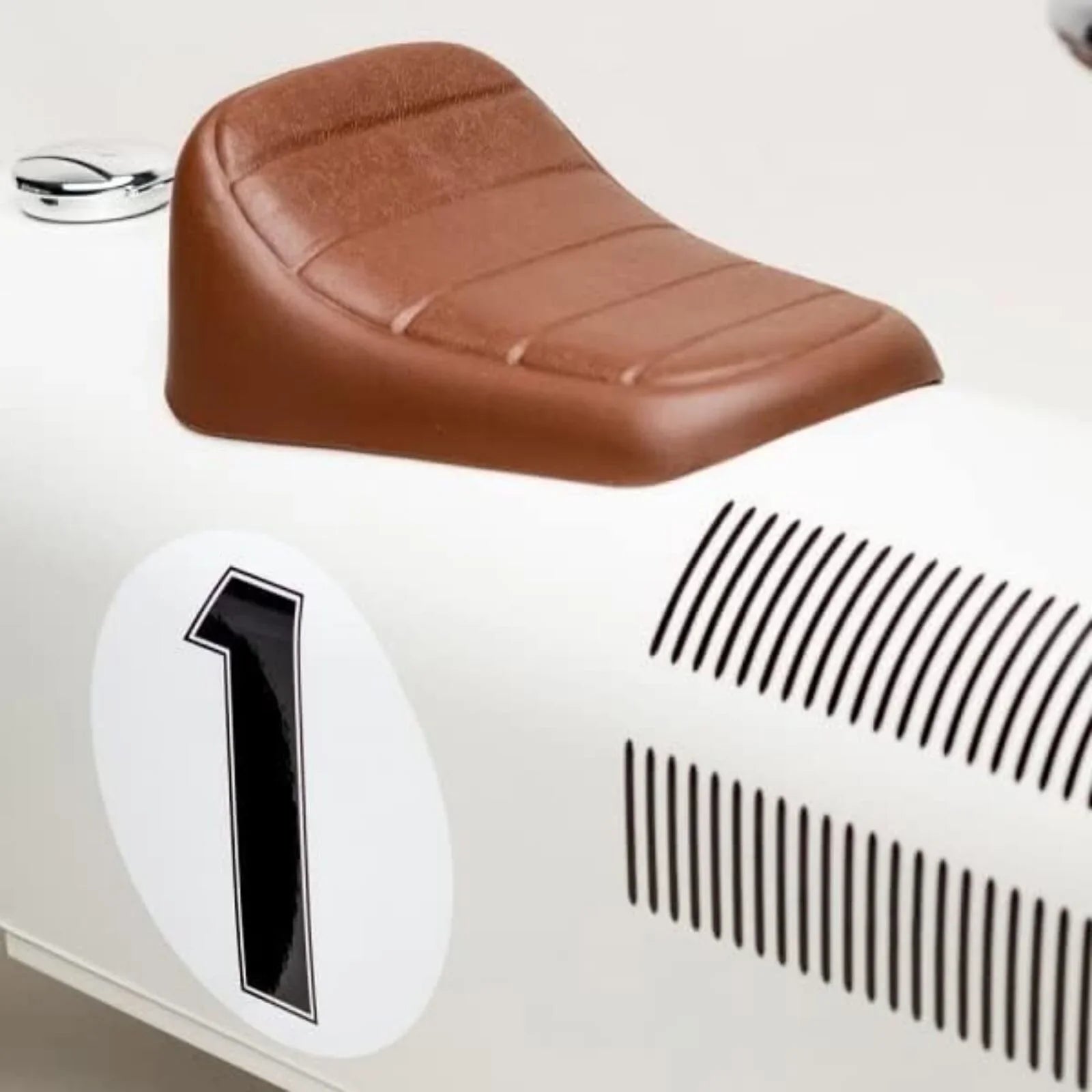 Vilac Ride On Metal Car Toy - Off White