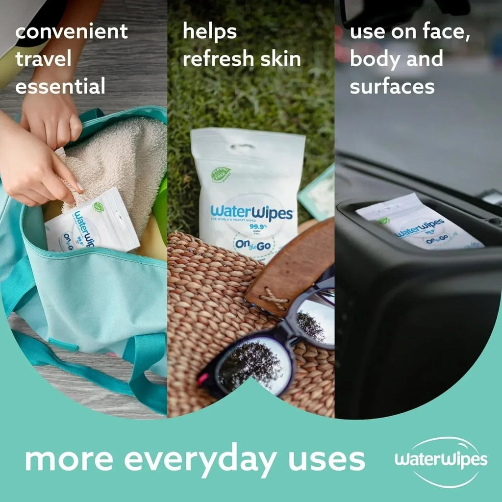 WaterWipes On the Go Wipes 10 pcs - Bobobiy